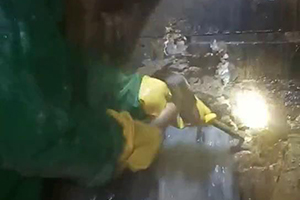 中山消防水池堵漏施工视频